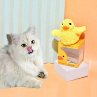 Vente chaude Vocalisation Vibration Secouant les ailes En Peluche En Forme De Canard Chat En Peluche Jouet pour Chat En Gros Interactive Chat Jouets