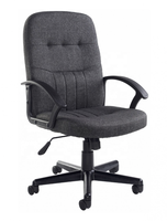 Chaise de bureau en tissu pour réunions et conférences, réglable en hauteur, pivotante, ergonomique, chaise de direction