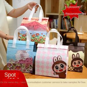 Disposable Modern Non-woven Insulated Takeaway Bag for Milk Tea and Cake Insulated Restaurant Cooler Bag - Product Image 2