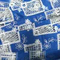 Tissu en coton brodé à œillets, tissu uni, tissu tulle pour robes de femme, défilés de mode, chemises créatives, sacs - Fabrication OEM&ODM