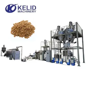 Automatic Inflated Extruder Dry Making Pellet Pet Dog Food Machine Production Line