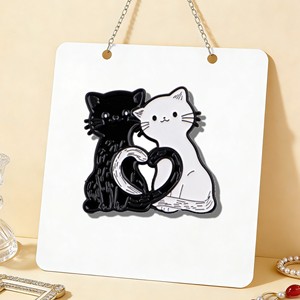 Broche de esmalte negro personalizado, estilo antiguo y moderno, para <span class=keywords><strong>Tarot</strong></span>, Tarjeta de la Muerte XIII, gótico, oculto, venta al por mayor - Product Image 1