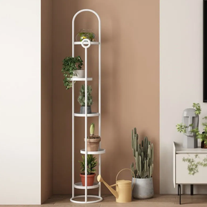 <span class=keywords><strong>Support</strong></span> <span class=keywords><strong>de</strong></span> plantes en métal et étagère à pots <span class=keywords><strong>de</strong></span> <span class=keywords><strong>fleurs</strong></span> à 5 niveaux, étagères <span class=keywords><strong>de</strong></span> rangement à <span class=keywords><strong>roulettes</strong></span>, cadre en fer durable, montage facile, design moderne - Product Image 3