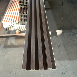 Vendita calda impermeabile WPC pannello di parete interna in PVC Flim legno rivestimento in venature moderno Design <span class=keywords><strong>interno</strong></span> rivestimenti murali - Product Image 3