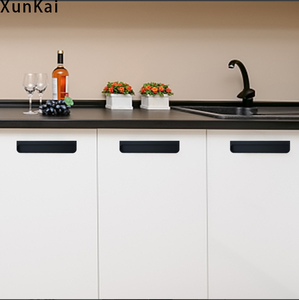 Hiện đại Inset xử lý cho cửa trượt giấu giấu Fastener vô hình tủ đồ nội thất phần cứng cho ngăn kéo nhà bếp - Product Image 3