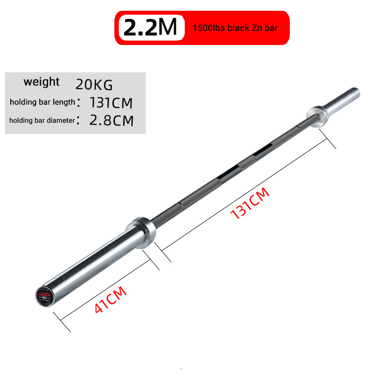 2,2 m 1500 libras con recubrimiento de zinc negro
