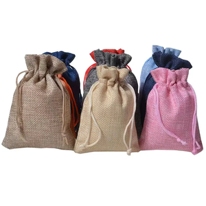 Bolsas de Yute Personalizables de 13*18cm con Cordón, Bolsitas Reutilizables de Arpillera para Compras, Bolsas de Yute para Uso Doméstico, Bolsas para Pelucas - Product Image 2