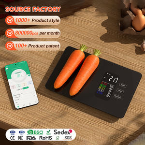 Balance de cuisine intelligente avec écran LCD couleur AV en verre trempé de haute précision 5KG <span class=keywords><strong>1G</strong></span>, application connectée, <span class=keywords><strong>prix</strong></span> préférentiel - Product Image 1