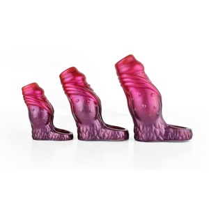 NNXS Premium Original de Fábrica, Funda para Pene de Silicona de Fantasía, Condones Reutilizables con Partículas Abiertas, Juguetes Sexuales para Adultos - Product Image 6