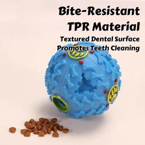 Quchonpet NOUVEAU Distributeur de friandises pour chien anti-morsure à alimentation lente, balle interactive couineuse, jouet à mâcher durable en TPR pour animaux de compagnie, jouet de puzzle pour animaux - Product Image 5