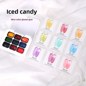 Set de 9 <span class=keywords><strong>Colores</strong></span> de Esmalte en Gel <span class=keywords><strong>para</strong></span> <span class=keywords><strong>Uñas</strong></span>, Paleta de Gel Grueso <span class=keywords><strong>para</strong></span> Arte de <span class=keywords><strong>Uñas</strong></span>, Pintura en Gel Ombre <span class=keywords><strong>para</strong></span> Estampado y Degradado de <span class=keywords><strong>Uñas</strong></span> - Product Image 3