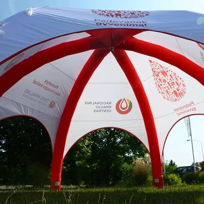 Tenda Tiup Acara Pertunjukan Dagang Profesional Promosi Iklan Kualitas Tinggi Booth Spider Dome