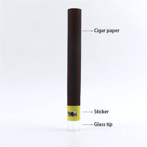 Punta de filtro de vidrio de 12 mm con papel de cigarrillos de combustión lenta, fácil de rellenar, para fumar tabaco enrollado - Product Image 5
