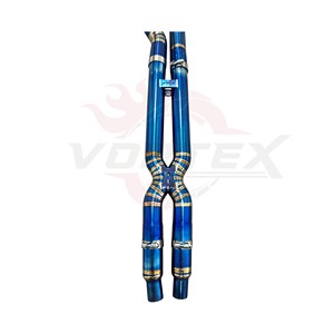 ท่อไอเสีย Vortex Titanium Valvetronic สำหรับ Ford Mustang GT 5.0 V8 ปี 2015 2017 แบบ Catback ท่อคู่รูปตัว X ปลายคาร์บอน - Product Image 2