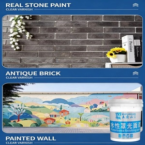 Revestimiento Acrílico a Base de Agua Wufushan, Transparente, Impermeable, para <span class=keywords><strong>Paredes</strong></span> Exteriores, Brillante, con <span class=keywords><strong>Color</strong></span>, Resistente a los Rayos UV y al Desgaste - Product Image 4