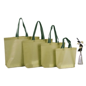 Sacs de courses en toile écologiques recyclés non tissés avec poignées, logo personnalisé, multicolores, sacs d'épicerie, vente en gros - Product Image 1