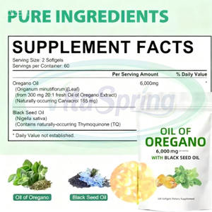 Cápsulas de Aceite de Orégano Orgánico Natural ASAP para el Apoyo Inmunológico y Productos de Belleza - Product Image 2