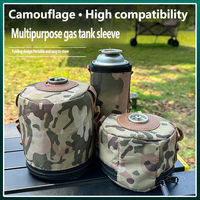 Housse de protection pour cartouche de gaz de camping en plein air, support pour rouleau de papier absorbant, sac de rangement pour réchaud de camping, pochette organisatrice pour bouteille de gaz, sac pour bouteille de gaz