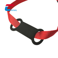 Kunden spezifischer Druck Langlebiger NFC-QR-Code Haustiername-ID-Tags Anti-Lost-Silikon-NFC-Hundehalsband-Tag