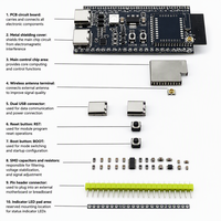 Carte de développement ESP32 S3 de haute qualité en gros avec module intégré 1-N16R8 ESP32-S3-DevKitC-1