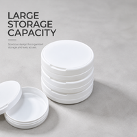 Boîte en plastique pour snus de 70 mm, couleur personnalisée, vide, avec couvercle à clapet, conteneur en plastique pour tabac, emballage avec bouchon de sécurité enfant CR