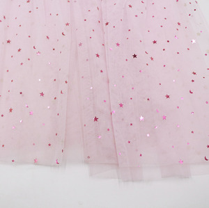 Neu Eingetroffen Kinder-Feenumhang Hellrosa Tüll Sternenglitzer Silberne Schleife Prinzessin Cosplay Abschluss Geburtstag Party Polyester - Product Image 5
