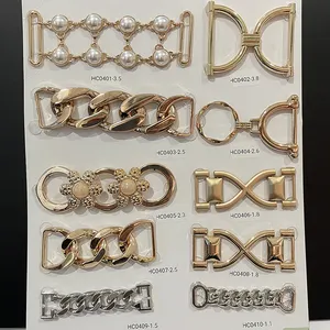 High quality metal accessories chain buckle chain connector for clothes and luggage fashion metal jewelry belt buckle