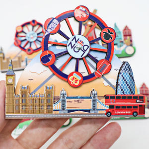 Imanes de Refrigerador 3D con Diseño de Molino de Viento y Noria de Madera, Forma Personalizada, Alta Calidad OEM, Resistentes al Agua y con Fuerte Imán - Product Image 1