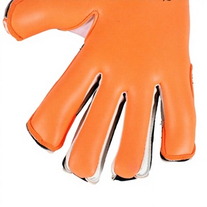 Guantes de Portero de Fútbol Personalizados en Negro y Naranja con Látex Alemán Dambo de 4 mm, Corte Negativo y Serigrafía - Product Image 6