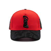 Casquettes de baseball structurées à 5 panneaux G5 Barbas en stock 2026, brodées, avec boîte, modèle A-Frame, couleur or