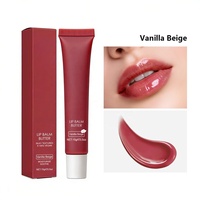 Baume à lèvres végétalien brillant personnalisable avec logo, 6 couleurs, hydratant longue durée, soin des lèvres