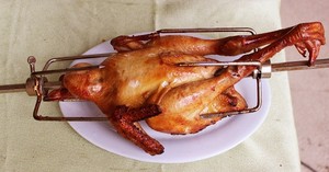 Auplex Garden Supplies Iron <strong>Bbq</strong> Cooking <strong>Bbq</strong> Tools Accessories Roast Chicken <strong>Rack</strong> for Kamado Grills - Product Image 6