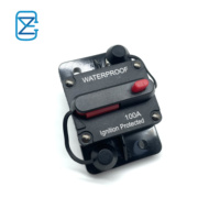 Disjoncteur DC 12V-48VDC 50A-300A en plastique 10kA à réinitialisation manuelle, montage en surface, MCB pour applications automobiles, marines et de pêche à la traîne