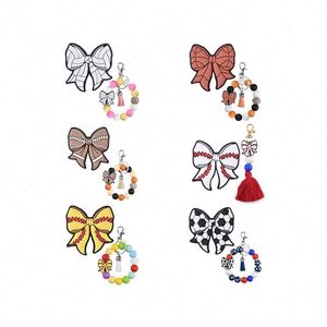 <strong>Wholesale</strong> Sport Bowknot <strong>Silicone</strong> Focal <strong>Beads</strong> for Pen Making Basketball Bowknot <strong>Silicone</strong> Focal <strong>Beads</strong> for Pens Accessories - Product Image 1