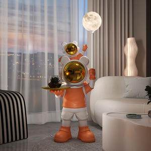 Lampe de lune moderne Spaceman Sculpture en résine faite à la main pour salon <span class=keywords><strong>chambre</strong></span> bureau grand comme plateau canapé ou meuble TV ornement - Product Image 3