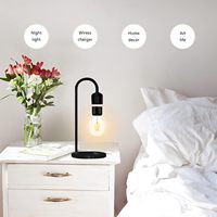 Ampoule LED flottante à lévitation magnétique personnalisée avec chargeur sans fil