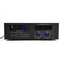 Ensemble Combo de 2 Haut-parleurs Domestiques 8 pouces 500W HiFi en Alliage Métallique d'Aluminium avec Micro U, Récepteurs et Amplificateurs de Son Karaoké 2 Canaux