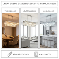 Lustre moderne de luxe en aluminium, lumière LED suspendue pour salon, chambre à coucher, salle d'étude, salle à manger, ambiance chaleureuse et romantique, télécommande