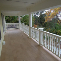 Balustrades et mains courantes en polyuréthane PU Everwall, couleur blanche, pour balcon et escalier
