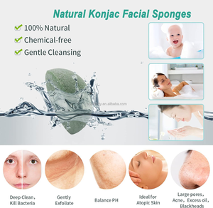 Éponge Konjac personnalisable avec logo, lavable, en gros, éponge Konjac biologique pour le nettoyage du visage - Product Image 4