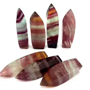 Bulk Wholesale Gemstone Rainbow Fluorite Free Shape Healing Stone Crystal Free Shape