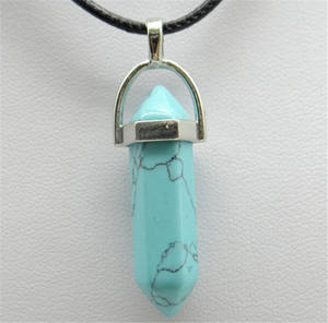 Naturale <span class=keywords><strong>Chakra</strong></span> Rosa Cristalli di Quarzo Punto di Guarigione <span class=keywords><strong>Pietre</strong></span> Pendenti - Product Image 5