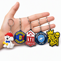 Porte-clés PVC personnalisé avec logo, motif découpé, kit promotionnel d'entreprise, vente en gros, échantillonnage rapide, production par estampage