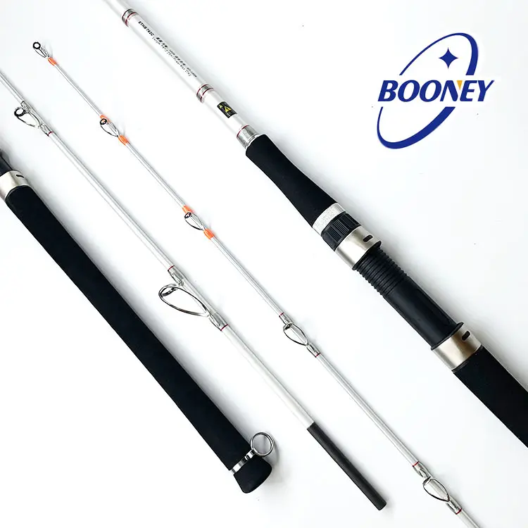 Booney 19.8-2.58m high carbon fiber jigging boat fishing rod offshore strong Catfish Boat Fishing Rod