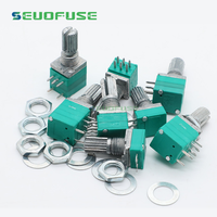 Amplificateur audio série RV097NS Potentiomètre scellé 10K-250K Rhéostat de potentiomètre rotatif à 3 broches