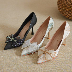 Chaussures à talon pour femme Bigtree Shoes, couleur dégradée, talons brillants néon, escarpins de créateur à bout pointu, talons tendance pour femmes - Product Image 4