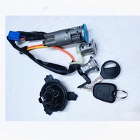 Nouveau Cylindre de Serrure de Sécurité Complet pour Voiture, Interrupteur d'Allumage, Serrure de Porte et de Réservoir de Carburant 4162EW pour Modèles 206 avec Garantie de 12 Mois