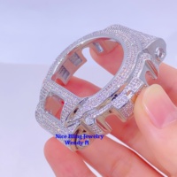 Montre Hip Hop GShock DW6900 VVS D Color GRA Pass Diamond Tester Bezel Moissanite Iced Out