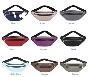 Sac banane personnalisé avec logo, broderie multicolore en polyester, ceinture réglable et fermeture éclair – Grande Vente - Product Image 5