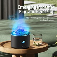 Diffuseur d'huiles aromatiques volcaniques de lave de 230 ml, lampe à flamme colorée, humidificateur d'air ultrasonique USB, aromathérapie, usage domestique, garantie 1 an